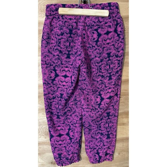 Ann Taylor Capri Jogger Pants Womens Sz 00P Petite Pink Pockets - Picture 2 of 8
